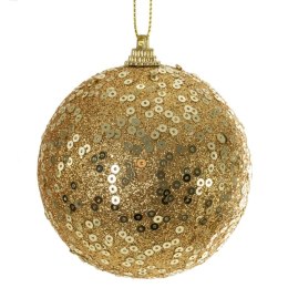 Christbaumschmuck Plastik Kunststoff 50A 8CM gold