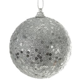 Christbaumschmuck Plastik Kunststoff 51A 8CM silber