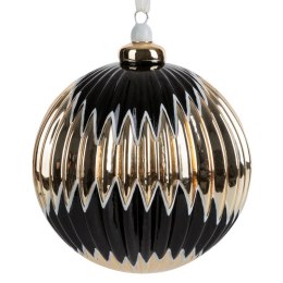 Christbaumschmuck Glas 215 10CM schwarz gold