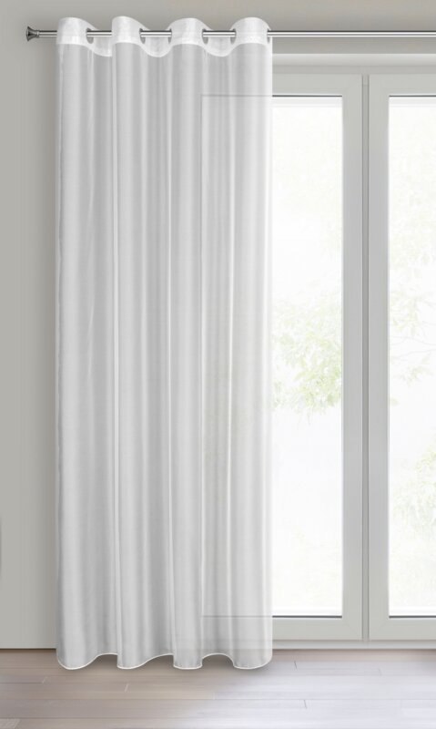 Gardine ANABEL weiß 140x260 Ösen