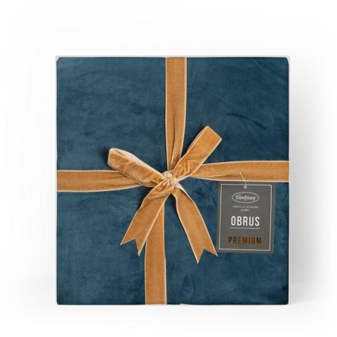 Tischdecke Velvet Samt dunkelblau 145x180 marine