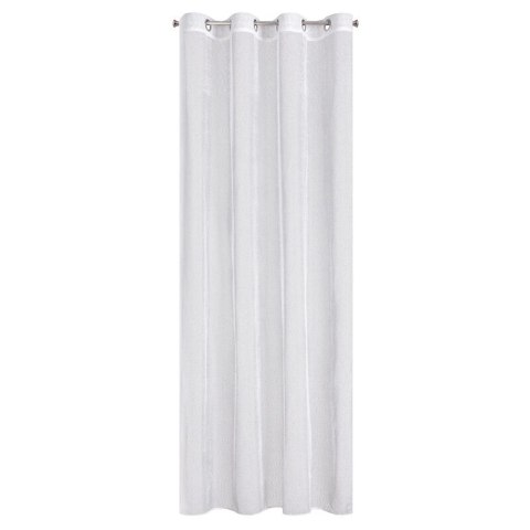 Gardine MAJA weiß silber 140x260 Ösen