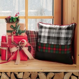 Weihnachten SANTA Kissenbezug 02 45x45 schwarz rot