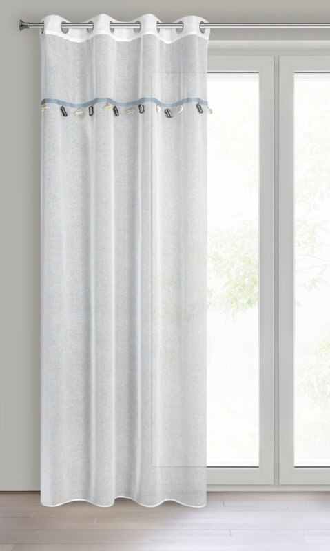 Gardine CAR 1 weiß 140x250 Ösen