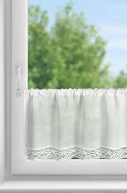 Gardine VINCE weiß 40x100 Stangendurchzug