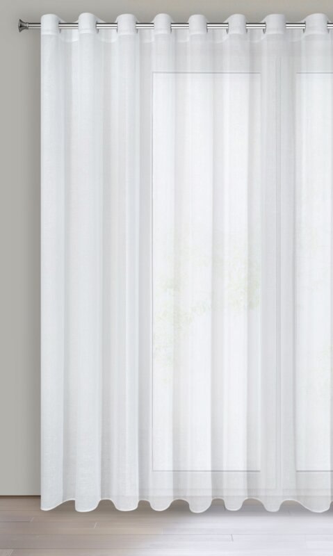 Gardine VIOLA weiß 300x250 Ösen