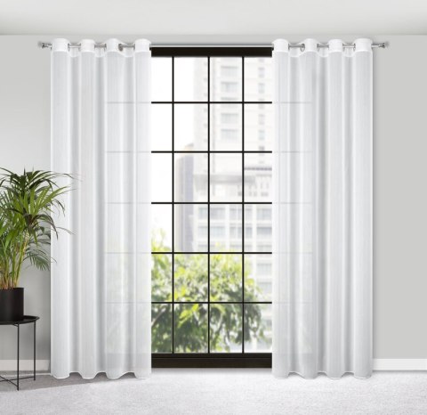 Gardine KALIA weiß 140x260 Ösen