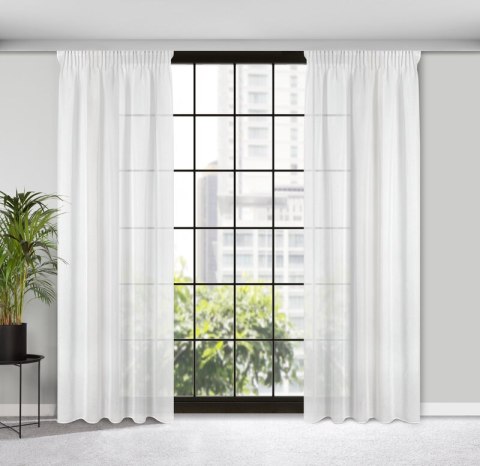 Gardine MARGO weiß 140x270 Kräuselband