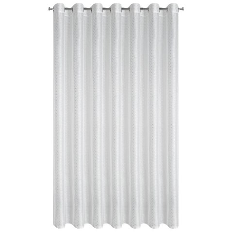 Gardine SIBEL weiß silber 300x250 Ösen