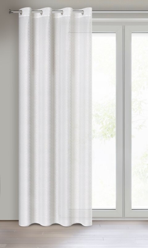 Gardine SIBEL weiß SZAM 140x250 Ösen