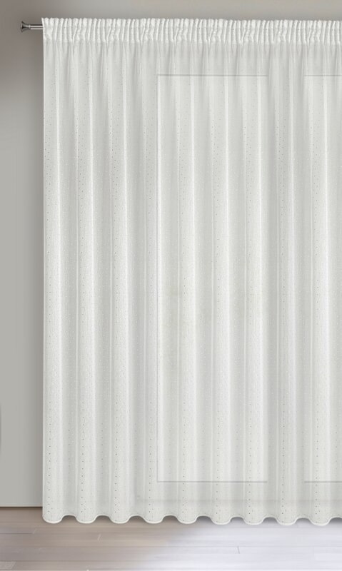 Gardine SIBEL weiß SZAM 400x250 Kräuselband