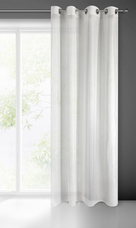 Gardine ELICIA weiß 140x250 Ösen