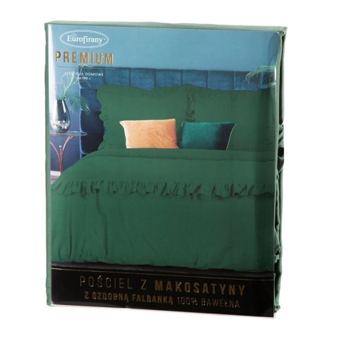 Bettwäsche garnitur Satin VENUS 01E 160x200 2x Kissenbezüge 70x80 grün