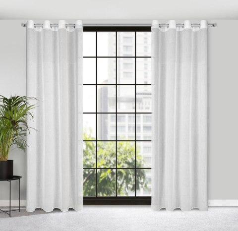 Gardine MARISA weiß 140x250 Ösen