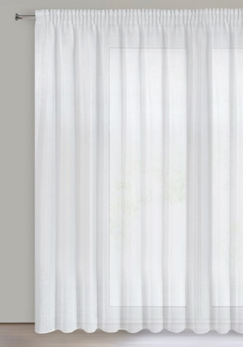 Gardine VIOLA weiß 400x250 Kräuselband