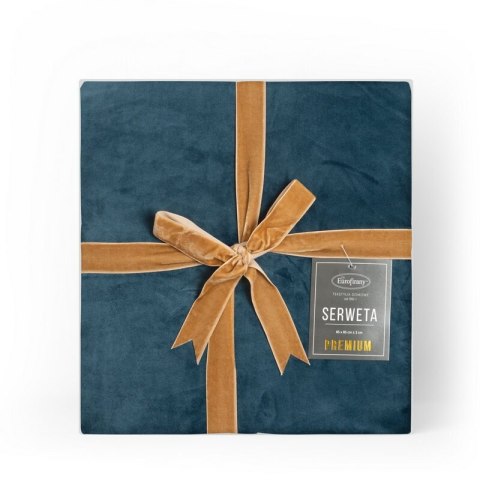 Tischdecke Velvet Samt dunkelblau 85x85 marine