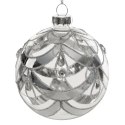 Christbaumschmuck Glas 177A 8 silber TRAN