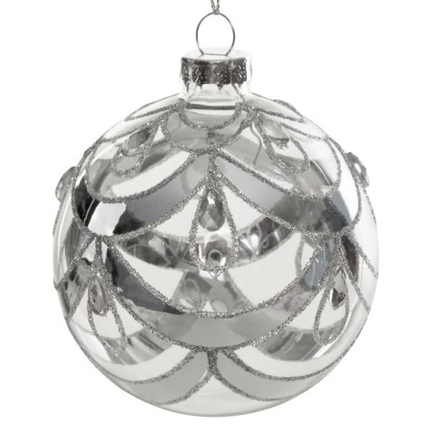 Christbaumschmuck Glas 177A 8 silber TRAN