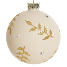 Christbaumschmuck Glas 188B 10CM creme gold