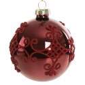 Christbaumschmuck Glas 189A 8CM rot