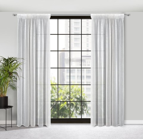 Gardine KIM weiß 140x300 Kräuselband