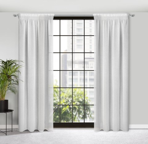 Gardine RAIN weiß 140x270 Kräuselband