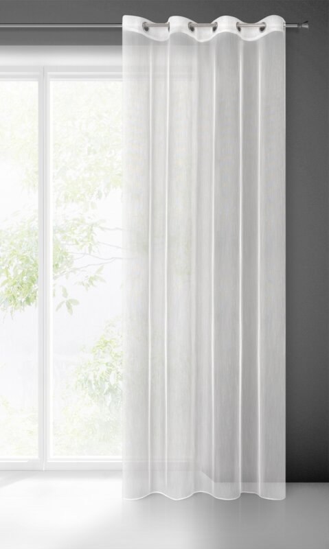 Gardine NICEA weiß 140x250 Ösen