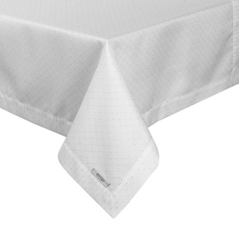 Tischdecke ELIZA weiß silber 145x400