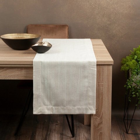Tischdecke ZOJA weiß gold 40x200