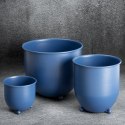 WY Blumentopf 2129 1 Set dunkelblau X3