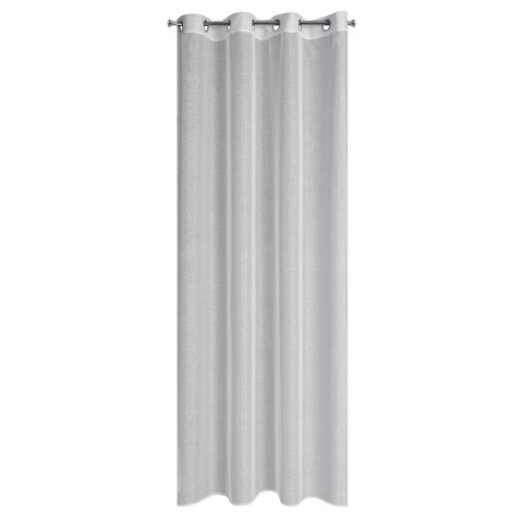 Gardine LOARA weiß silber 140x250 Ösen