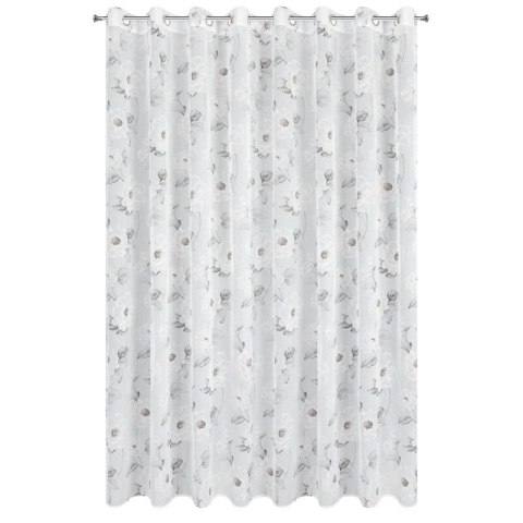 Gardine BESSY weiß rosa 350x250 Ösen