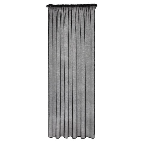 Gardine CELINE schwarz 140x270 Kräuselband