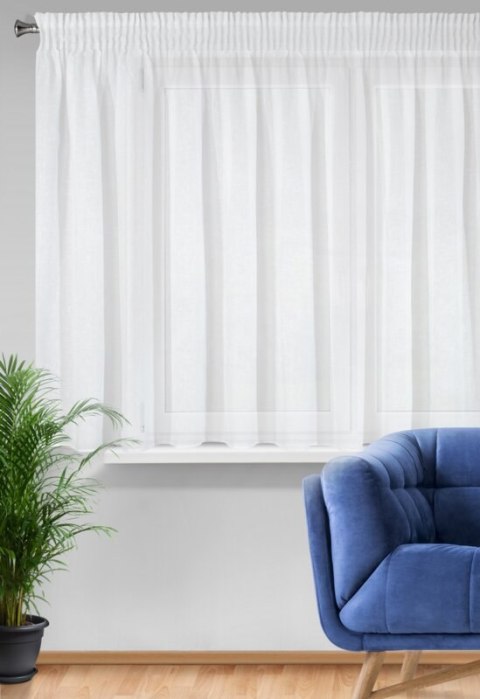 Gardine VIOLA weiß 400x145 Kräuselband