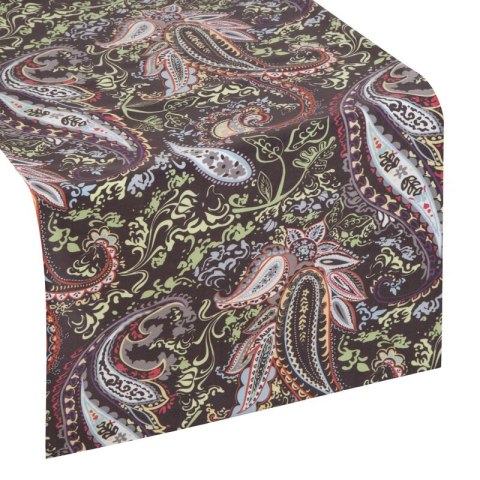 Tischdecke ADINA schwarz Z 35x180 schwarz grün