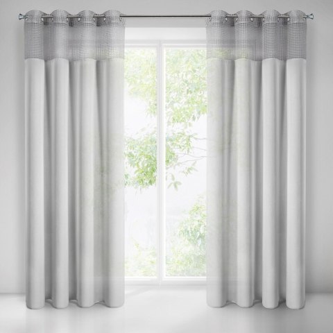 Gardine GRACE silber 135x250 Ösen