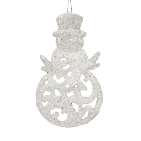 Weihnachten Dekoration PL 59 12x7 weiß silber