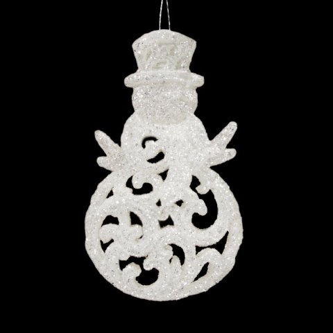 Weihnachten Dekoration PL 59 12x7 weiß silber