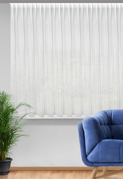 Gardine TONIA weiß 290x170 Kräuselband FLEx
