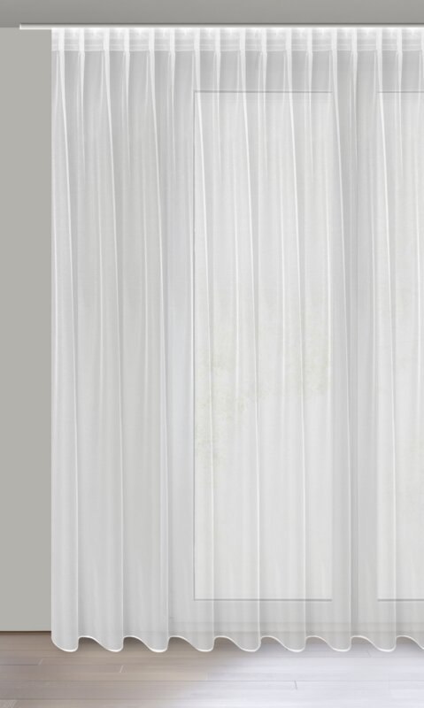 Gardine TONIA weiß 400x300 Kräuselband FLEx