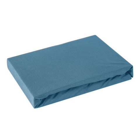 Jersey Betttuch blau 140X200 30CM 125