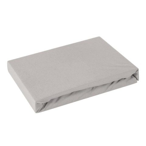 Jersey Betttuch silber 120X200 25CM 125