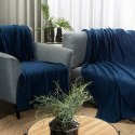 Kuscheliger Überwurf, wärmende Decke, weiche Sofadecke Boucle-Imitation blau 170x210 cm blau