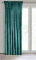 Samtvorhang Velours Vorhänge zum Wohnzimmer Prachtvoll Elegant dunkeltürkis 135x300 cm Kräuselband