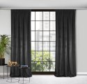 Samtvorhang Velours Vorhänge zum Wohnzimmer Prachtvoll Elegant schwarz 140x270 cm Kräuselband