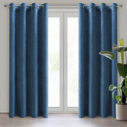 Samtvorhang Velours Vorhänge zum Wohnzimmer Prachtvoll Elegant blau 140x250 cm Ösen