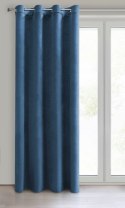 Samtvorhang Velours Vorhänge zum Wohnzimmer Prachtvoll Elegant blau 140x250 cm Ösen