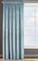 Samtvorhang Velours Vorhänge zum Wohnzimmer Prachtvoll Elegant hellblau 135x300 cm Kräuselband