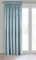 Samtvorhang Velours Vorhänge zum Wohnzimmer Prachtvoll Elegant hellblau 140x270 cm Kräuselband