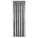 Samtvorhang Velours Vorhänge zum Wohnzimmer Prachtvoll Elegant silber 135x300 cm Kräuselband